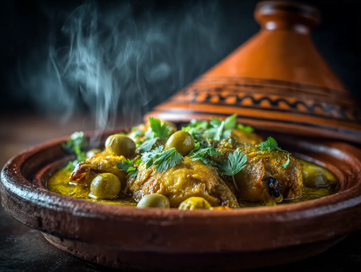 Tajine poulet citron